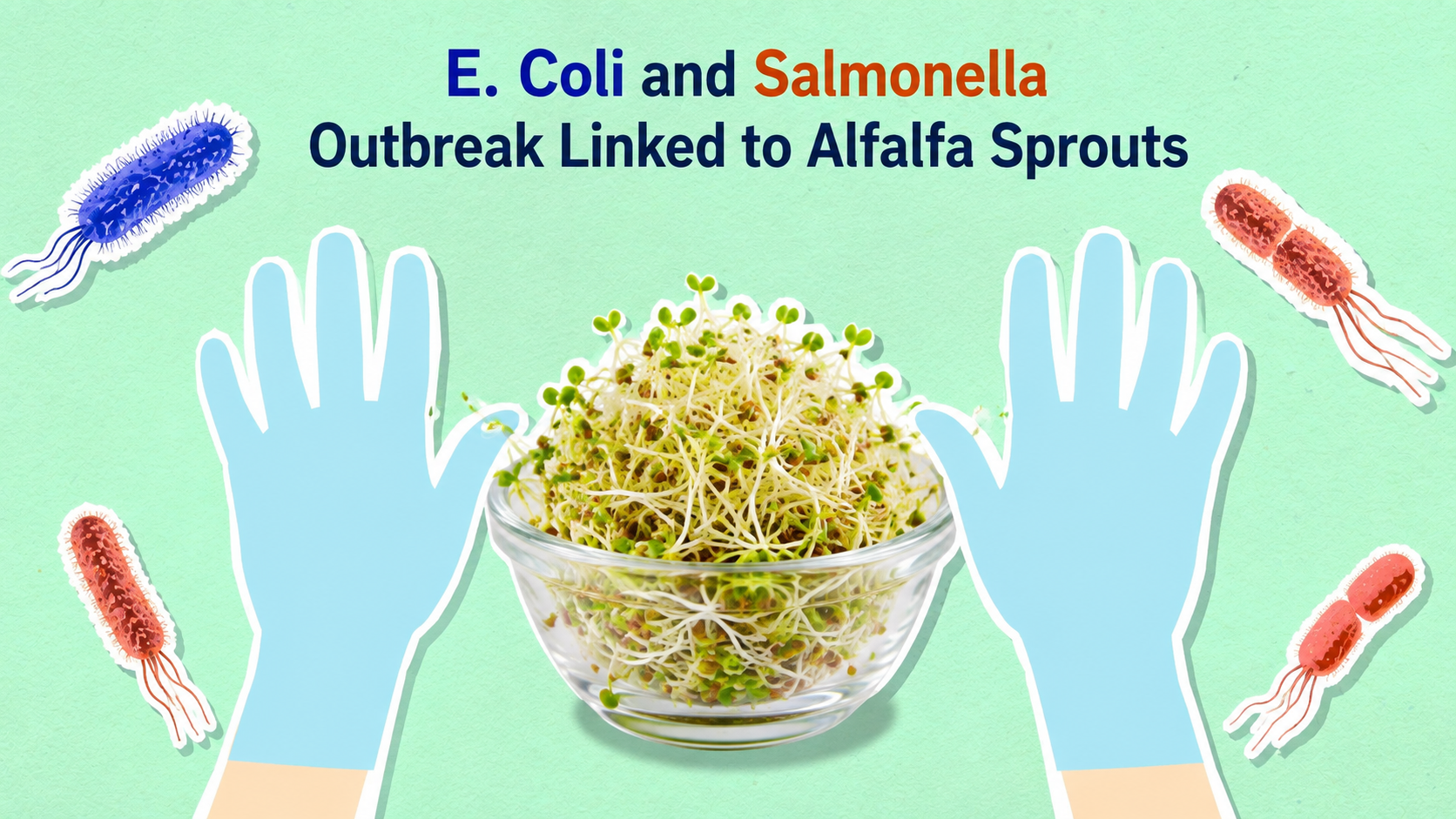 Packaged alfalfa sprouts set aside in a refrigerator during a foodborne outbreak investigation.