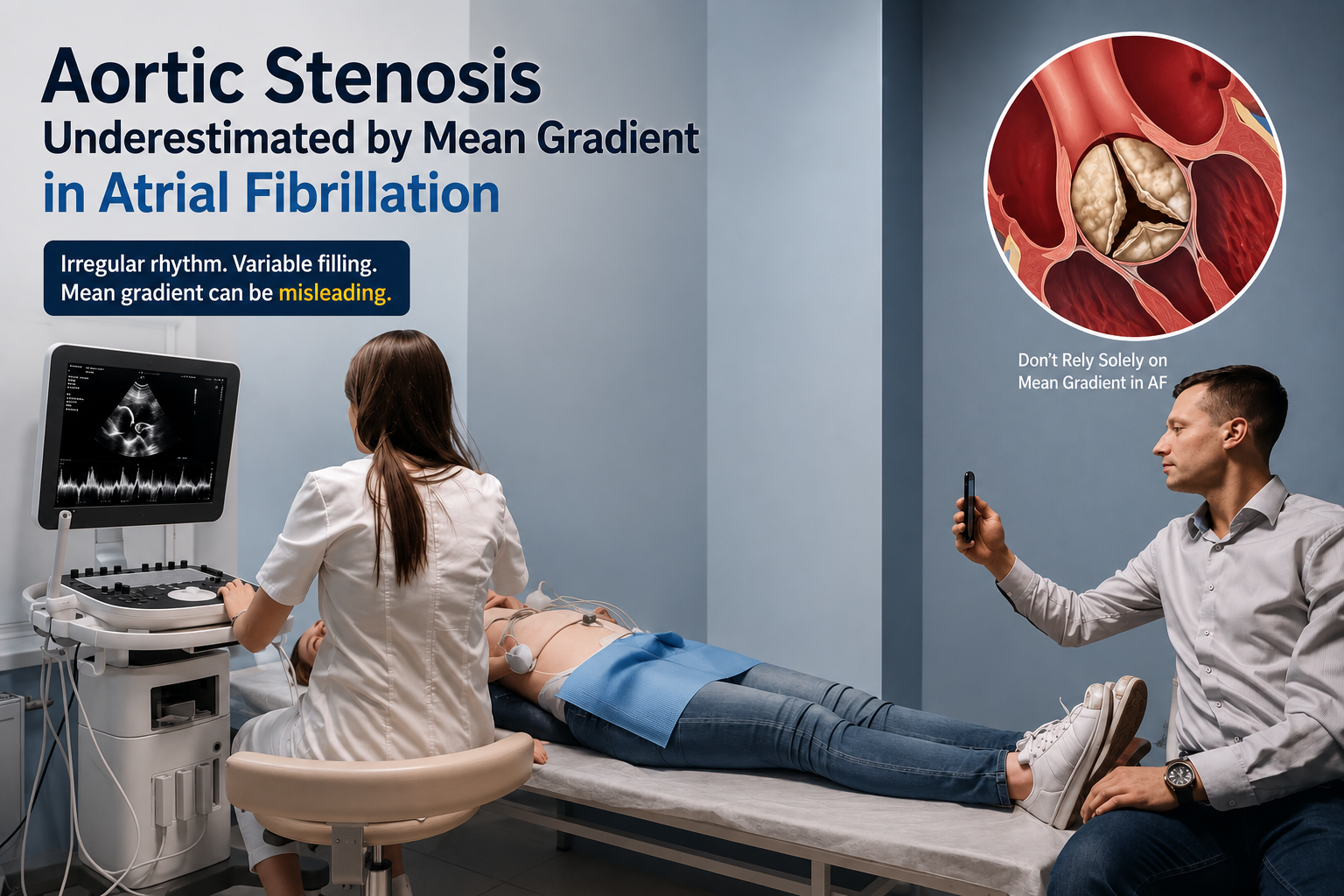 Aortic Stenosis Underestimated by Mean Gradient in Atrial Fibrillation